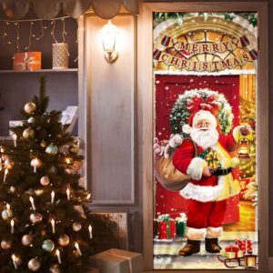 Santa Claus Christmas Door cover Home Decor,&hellip;