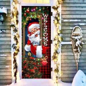 Santa Claus Christmas Is Coming Door Cover,&hellip;