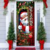 Santa Claus Christmas Is Coming Door Cover, Gift For Christmas, Christmas Gift