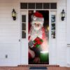 Santa Claus Door Cover For Christmas Decor, Holiday Christmas Door Banner, Christmas Gift