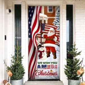 Santa Claus US Door Cover We Wish&hellip;