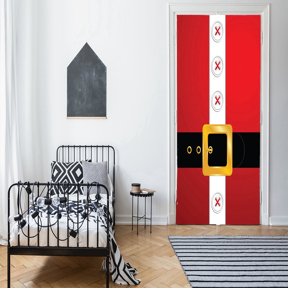 Santa’s Belt Door Decoration, Christmas Door Covers, Christmas Gift For Family, Christmas Gift