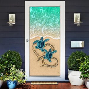 Sea Turtle Beach Door Cover, Unique Gifts&hellip;