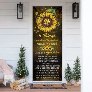 She Is A Dog Mom Door Cover,&hellip;