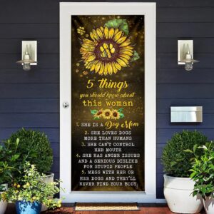 She Is A Dog Mom Door Cover,&hellip;