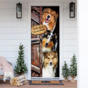 Shetland Sheepdog. Sheltie Door Cover, Xmas Outdoor&hellip;