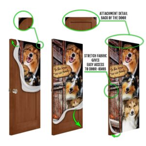 Shetland Sheepdog. Sheltie Door Cover Xmas Outdoor Decoration Gifts For Dog Lovers Christmas Gift 5 jqkhlm.jpg