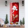 Snowman Door Cover For Christmas Decor, Holiday Front Door Cover, Gift For Family, Christmas Gift