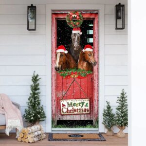 Three Horses In The Barn Door Cover,&hellip;