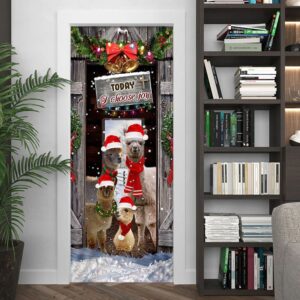 Today I Choose Joy Alpacas Farmhouse Door Cover Front Door Christmas Cover Christmas Outdoor Decoration Christmas Gift 4 z9fhef.jpg