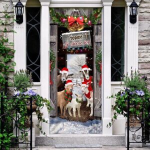 Today I Choose Joy Goat Farmhouse Door Cover Unique Gifts Doorcover Christmas Gift 2 xen7a8.jpg