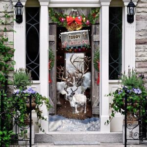 Today I Choose Joy Reindeer Farmhouse Door Cover Unique Gifts Doorcover Christmas Gift 2 qootea.jpg