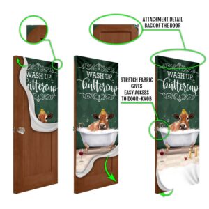 Wash Up Buttercup Cow Door Cover Xmas Outdoor Decoration Gifts For Dog Lovers Christmas Gift 5 xqbavx.jpg