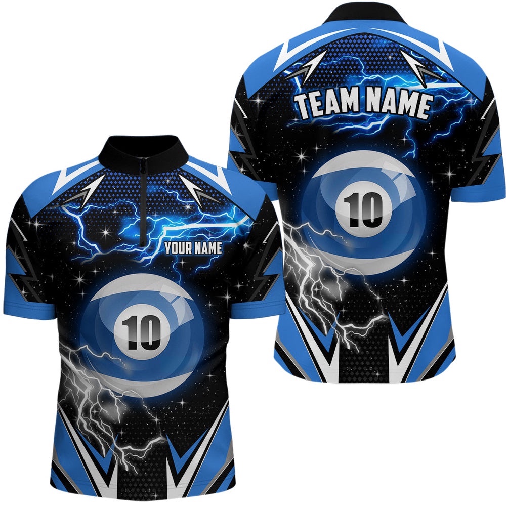 10 Ball Pool Billiard Jerseys Custom Billiard Jersey Shirts Team League Billiard Shirts, Personalized Billiard Team Jersey Shirt
