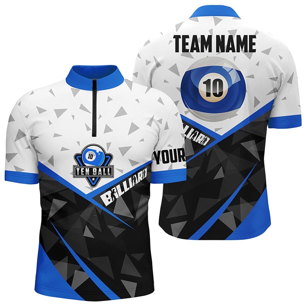 10 Ball Pool Billiard Jerseys Jersey Shirts, Name 10 Ball Billiards Team Shirts, Personalized Billiard Team Jersey Shirt