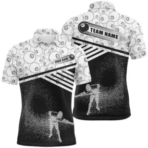3D Funny Billiards 8 Ball Pattern Polo&hellip;