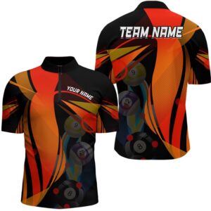 3D Orange Billiard Balls Jersey Shirts Custom&hellip;