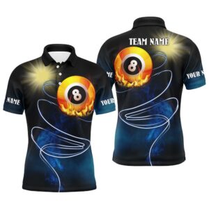 8 Ball Billiard Flame Full Printing Billiard&hellip;