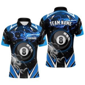 8 Ball Pool Billiard Polo Custom Blue&hellip;