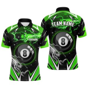 8 Ball Pool Billiard Polo Custom Green&hellip;