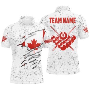 8 Ball Pool Canadian Flag Billiard’s Shirts&hellip;