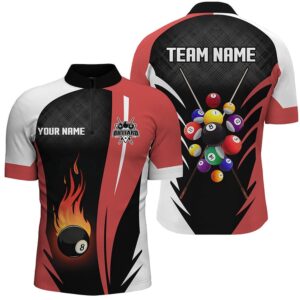 8 Ball Pool Flame Jersey Shirts Custom&hellip;