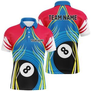 8 Ball Pool Polo Shirts Custom Billiard&hellip;