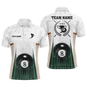 8 Ball Pool White Grunge Polo Shirts,&hellip;