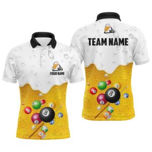 Beer And Billiard Balls 3D Polo Shirts,&hellip;