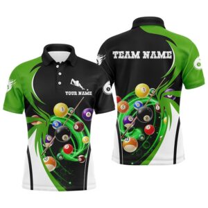 Billiard 3D Polo Shirts, Ball 8 Flame&hellip;