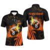 Billiard 8 Ball Flame Green Version 3D Printed Polo Shirts Best Custom Pool Team Polo Shirts, Personalized Billiard Polo Shirt Billiard 8 Ball Flame Green Version 3D Printed Polo Shirts Best Custom Pool Team Polo Shirts, Personalized Billiard Polo Shirt