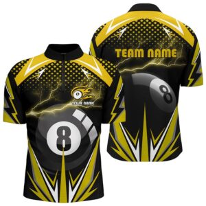 Billiard 8 Ball Pool Thunder Yellow Jersey&hellip;