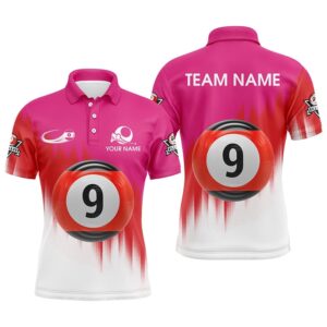 Billiard 9 Ball 3D Polo Shirts, Custom&hellip;