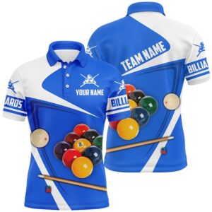 Billiard Ball Blue Version 3D Polo Shirts&hellip;