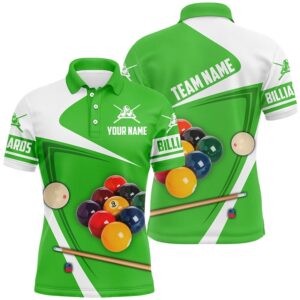 Billiard Ball Green Version 3D Polo Shirts&hellip;
