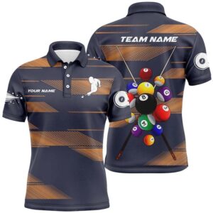 Billiard Balls 3D Polo Shirts, Custom Name&hellip;