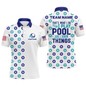 Billiard Balls 8 Pattern Polo Shirts, Custom&hellip;