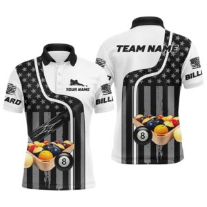 Billiard Balls American Flag Custom Name 3D&hellip;