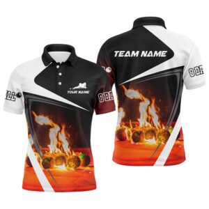 Billiard Balls Flame 3D Polo Shirts, Custom&hellip;