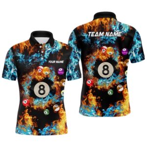Billiard Balls In Water Fire 3D Polo&hellip;
