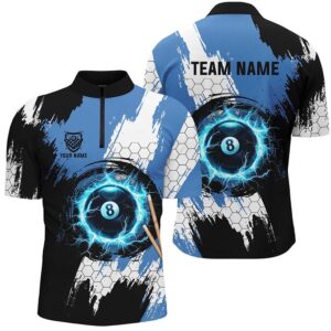 Black Blue Lightning 8 Ball Billiards 3D&hellip;