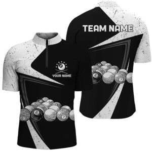 Black White Grunge Billiard Balls Jersey Shirts,&hellip;