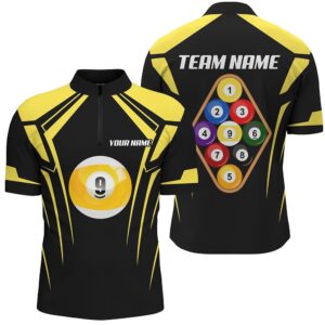 Black Yellow 9 Ball Pool 3D Jersey&hellip;