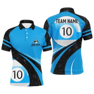 Blue Black Grunge 10 Ball Billiard 3D&hellip;