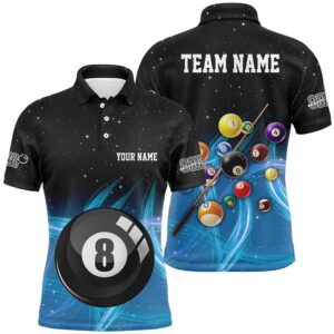 Blue Gradient 8 Ball Billiard 3D Polo&hellip;