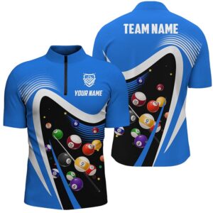 Blue Sport Billiard Balls 3D Jersey Shirts,&hellip;