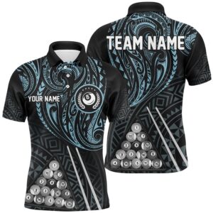 Blue Tribal 8 Ball Billiard 3D Polo&hellip;