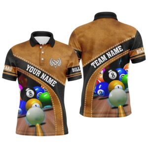 Brown Billiards Balls Custom Name All Over&hellip;