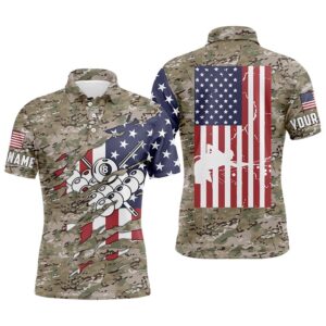 Camouflage US Flag Billiard Balls Polo Shirts,&hellip;
