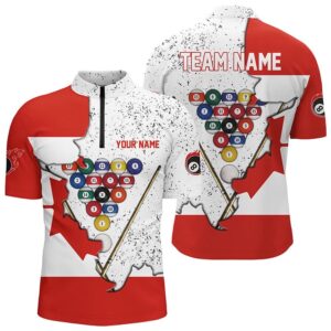 Canadian Flag Billiard Balls Jersey Shirts, Custom&hellip;